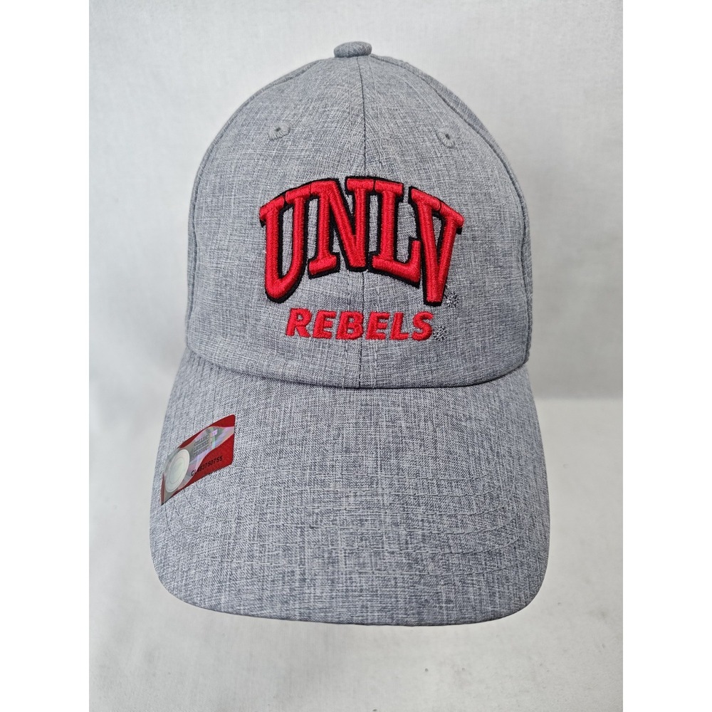 UNLV Runnin Rebels Gray College Logo Strapback Hat Cap Captivating Headwear